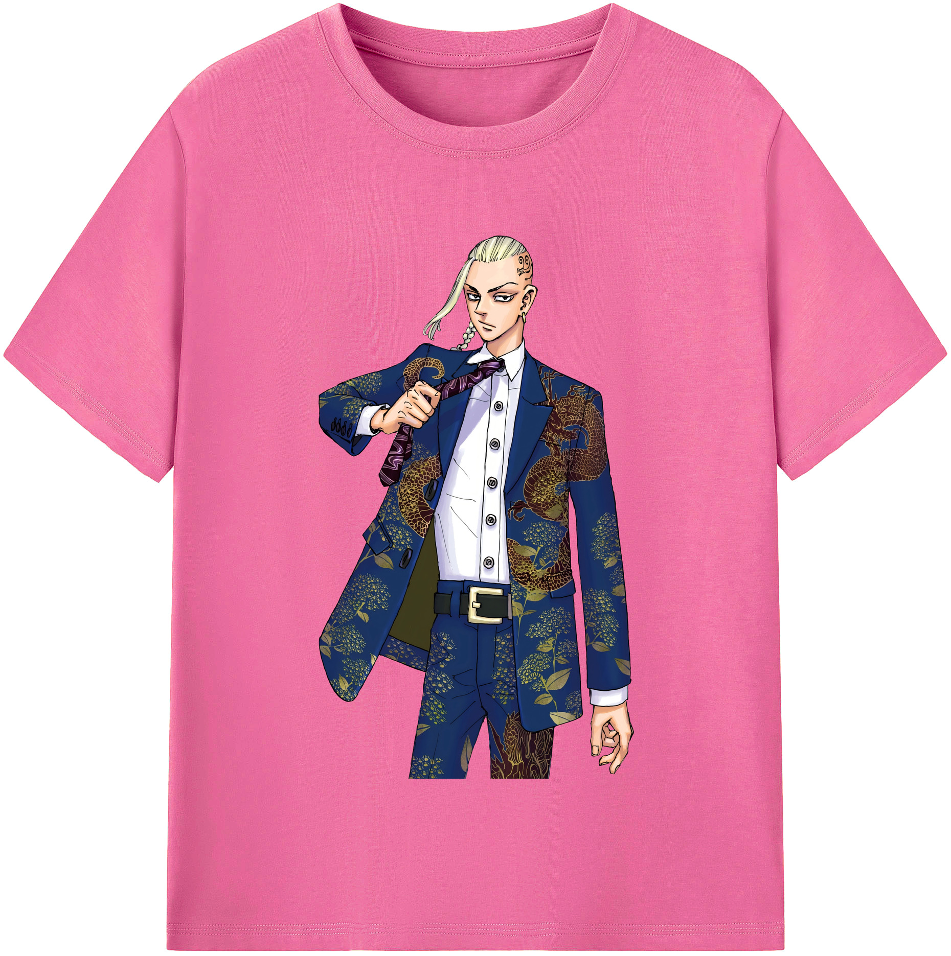 （画像用） 東京リベンジャーズ Tokyo Revengers レディースカジュアルプリントTシャツ（綿100％）